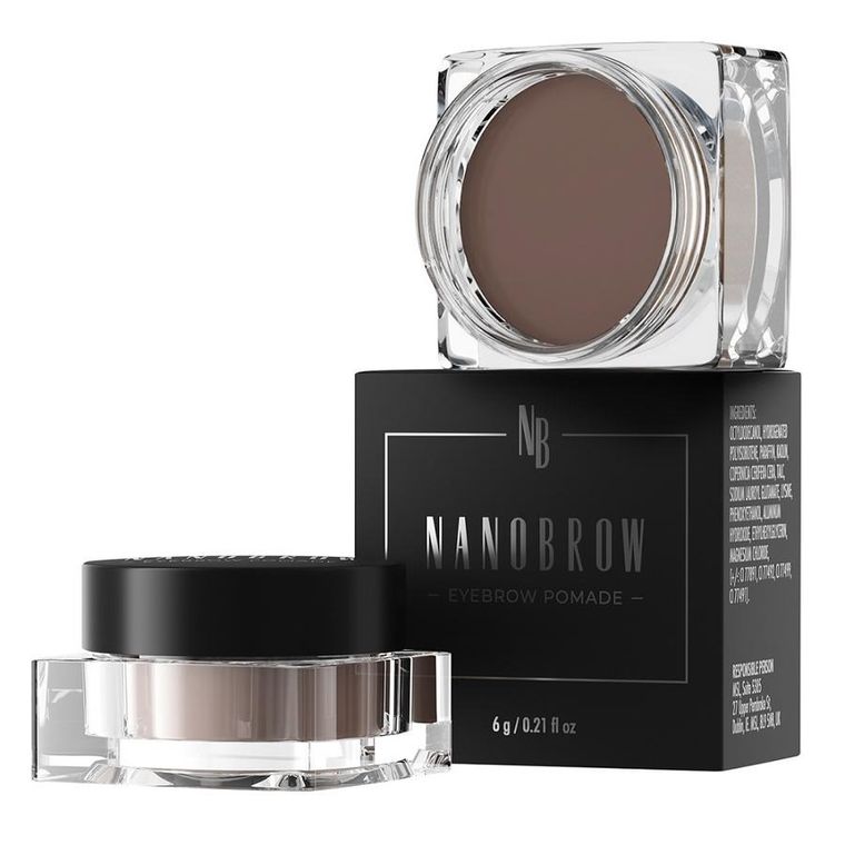 Nanobrow, Eyebrow Pomade, pomada do brwi, Dark Brown, 6g