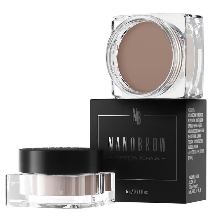 Nanobrow, Eyebrow Pomade, pomada do brwi, Medium Brown, 6g