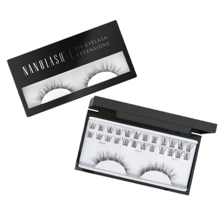 Nanolash, DIY Eyelash Extensions, sztuczne rzęsy w kępkach, Classy, 36 szt.
