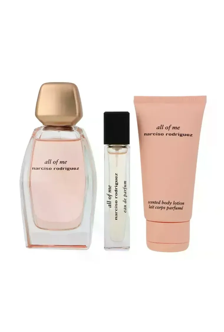 Narciso Rodriguez, All Of Me, zestaw: woda perfumowana, 90 ml + woda perfumowana, 10 ml + balsam do ciała, 50 ml