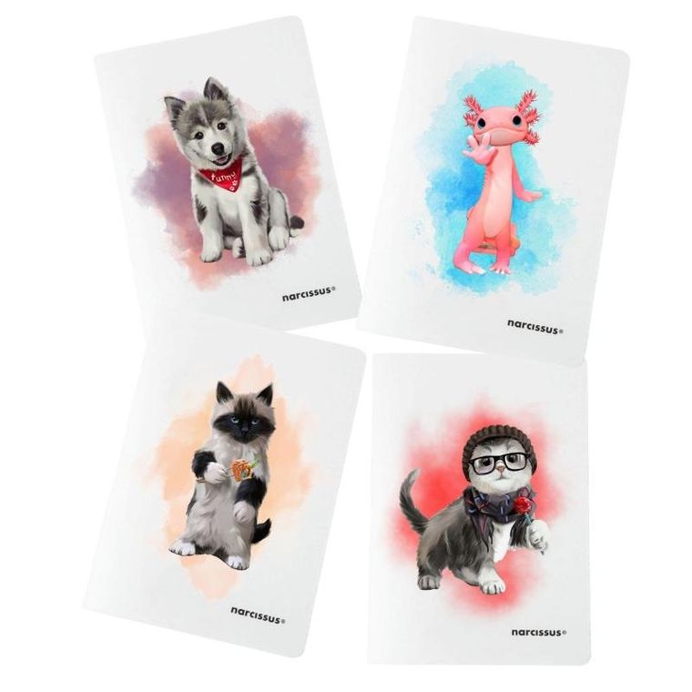 Narcissus, Joy, zeszyt A4, 60 kartek, kratka, 1 szt.