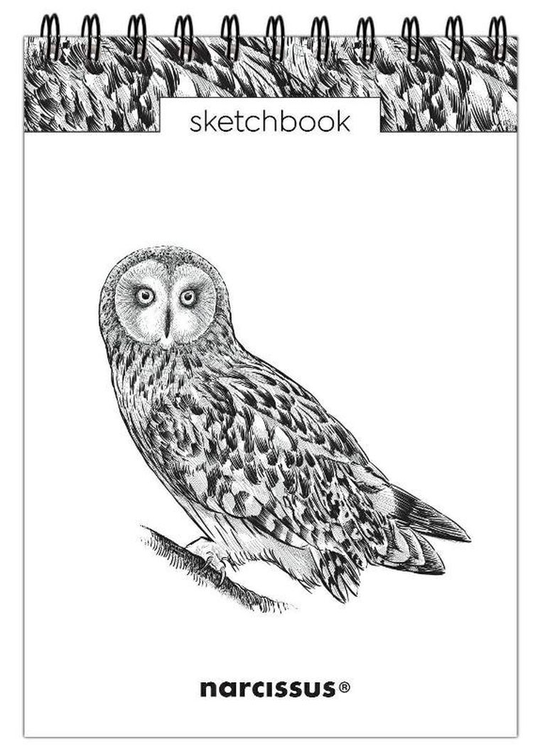 Narcissus, szkicownik na spirali, A5, 60 kartek, sowa