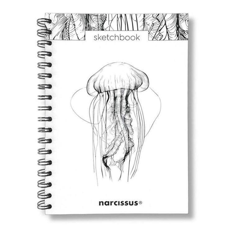 Narcissus, szkicownik na spirali, B5, 60 kartek, Meduza, 1 szt.