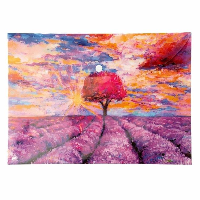 Narcissus, teczka kopertowa, A4, lawenda, 1 szt.