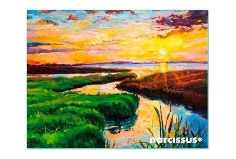 Narcissus, teczka kopertowa, A7, rzeka, 1 szt.