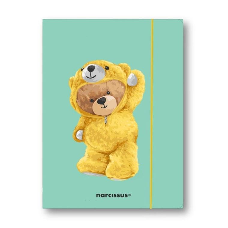 Narcissus, Teddies, teczka z gumką A4, Miś w dresiku