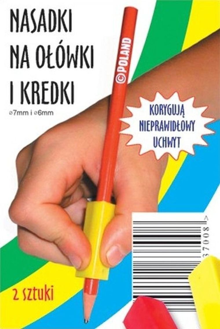 Nasadki na ołówki i kredki, 2 szt.