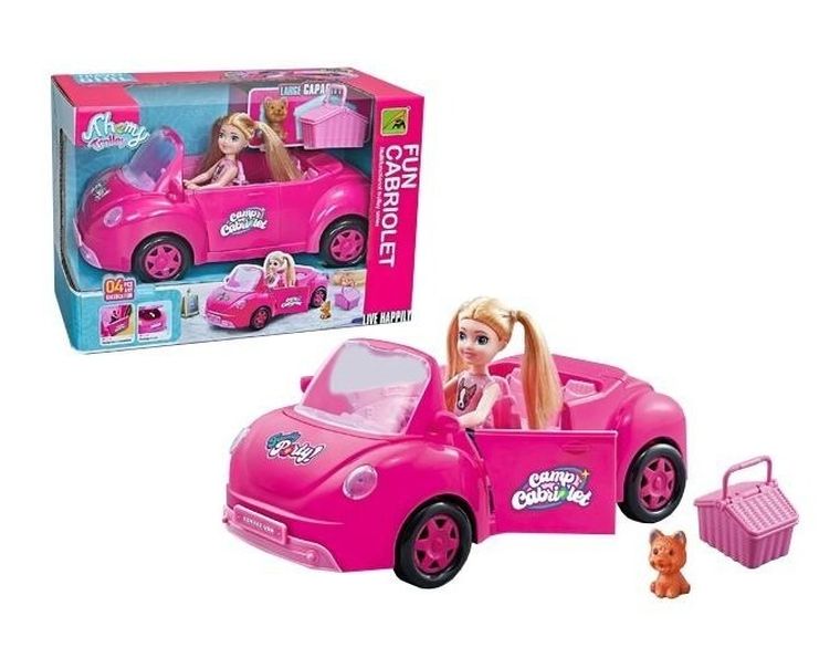 Natalia, lalka z samochodem i akcesoriami