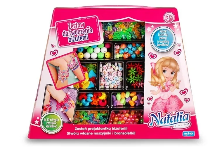 Natalia, zestaw koralików do tworzenia biżuterii