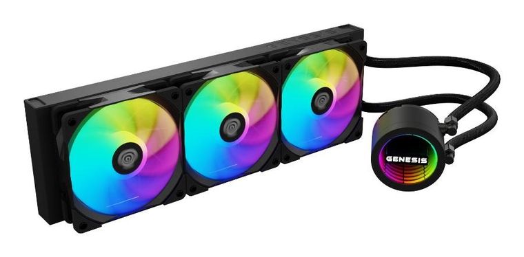 Natec, chłodzenie wodne, Hydria Genesis 360 ARGB, czarne