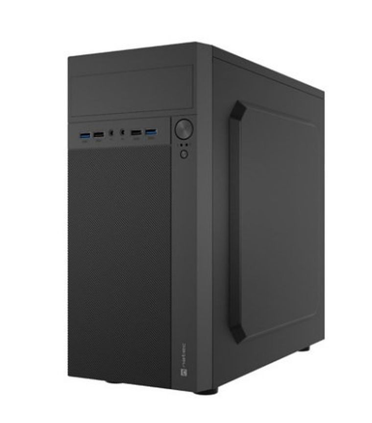 Natec, Helix, obudowa komputerowa, USB-C MATX Mini Tower, czarna