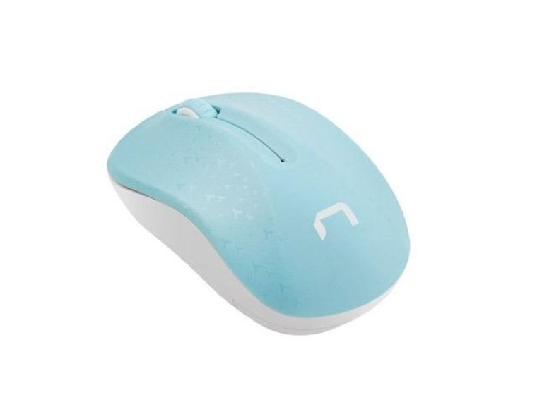 Natec, mysz bezprzewodowa, Toucan Blue-White, 1600 dpi, NMY-1651