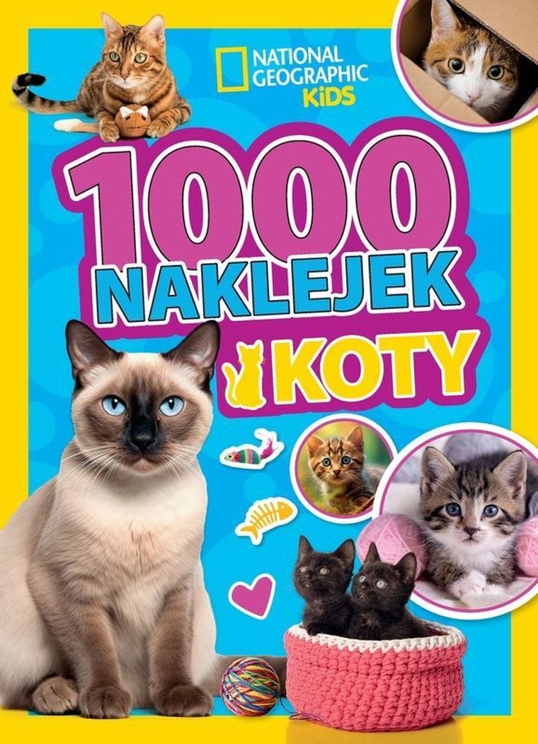 National Geographic Kids. Koty. 1000 naklejek
