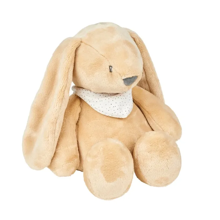 Nattou, maskotka muzyczna ze światłem i czujnikiem płaczu 4w1, Sleepy Bunny, jasny brąz, 0m+