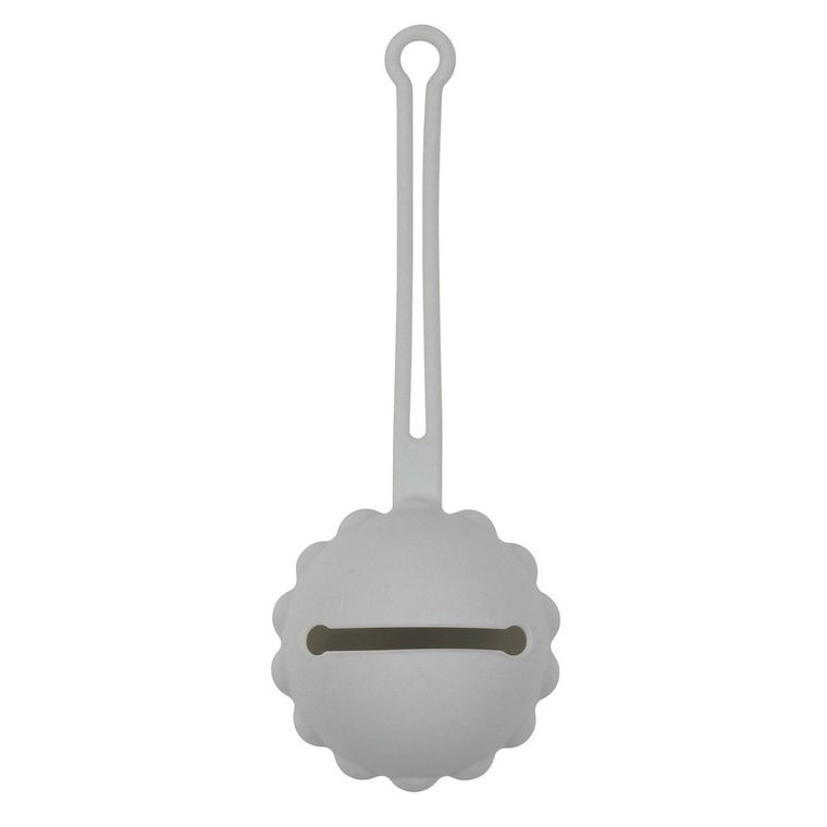 Nattou, silikonowe etui na smoczek, jasno-szare