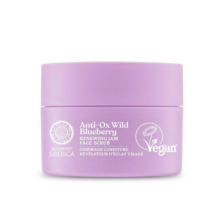 Natura Siberica, Blueberry Siberica, wegański odnawiający peeling do twarzy, 50 ml