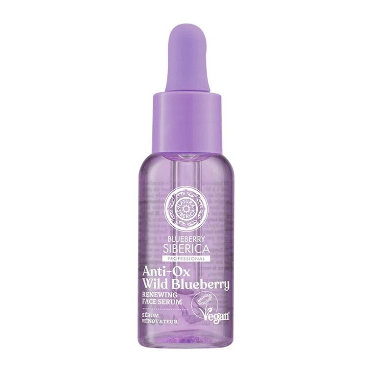 Natura Siberica, Blueberry Siberica, wegańskie regenerujące serum do twarzy, 30 ml