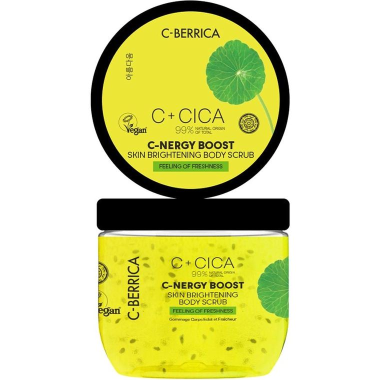 Natura Siberica, Cica C-Berrica, rozświetlający peeling do ciała, 200 ml