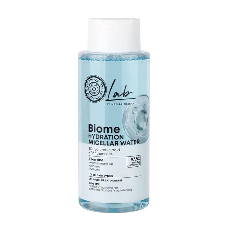 Natura Siberica, Lab Biome, nawilżająca woda micelarna do twarzy, 400 ml