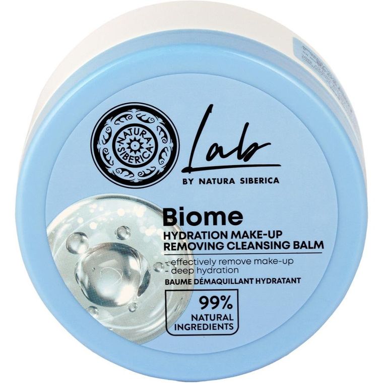 Natura Siberica, Lab Biome, nawilżający balsam do demakijażu twarzy, 100 ml