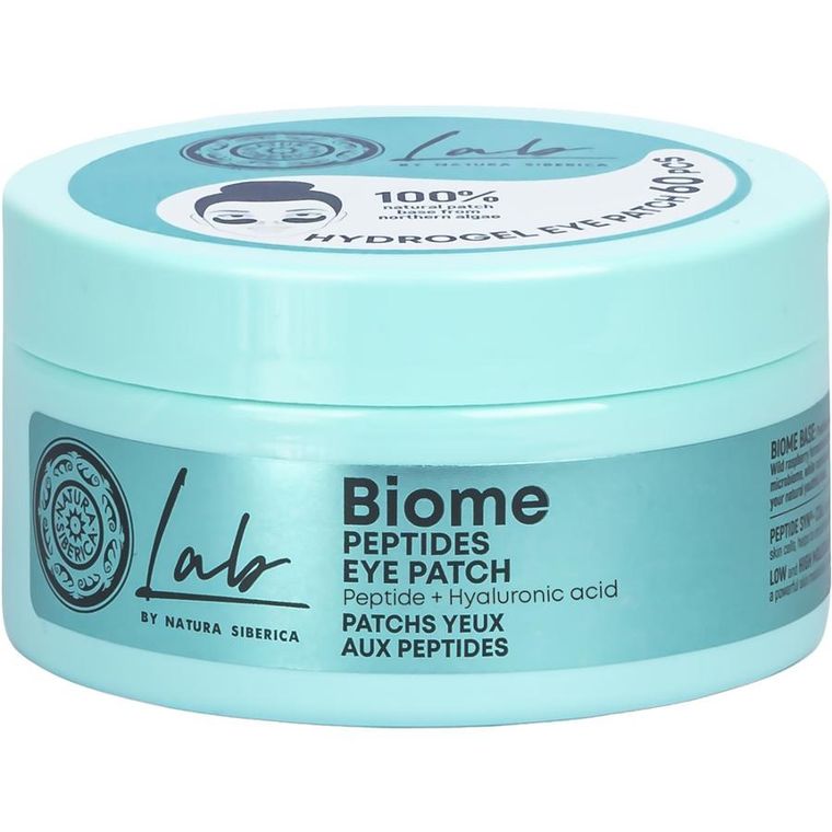 Natura Siberica, Lab Biome, peptydowe płatki pod oczy, 60 szt.