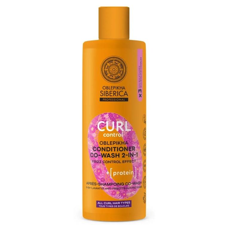 Natura Siberica, Oblepikha Curl Control, odżywka do włosów kręconych 2w1, 400 ml