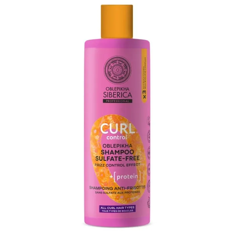 Natura Siberica, Oblepikha Curl Control, szampon do włosów kręconych, 400 ml