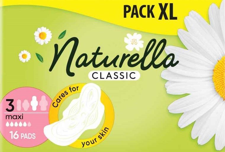 Naturella, Classic Maxi Camomile, podpaski, 16 szt.
