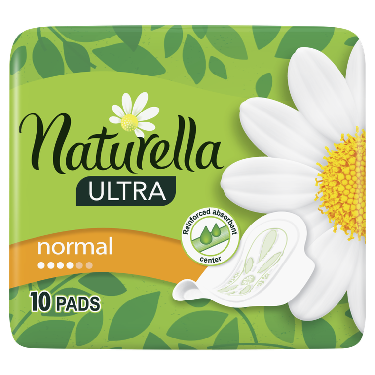 Naturella, Ultra Normal Camomile, podpaski ze skrzydełkami, 10 szt.
