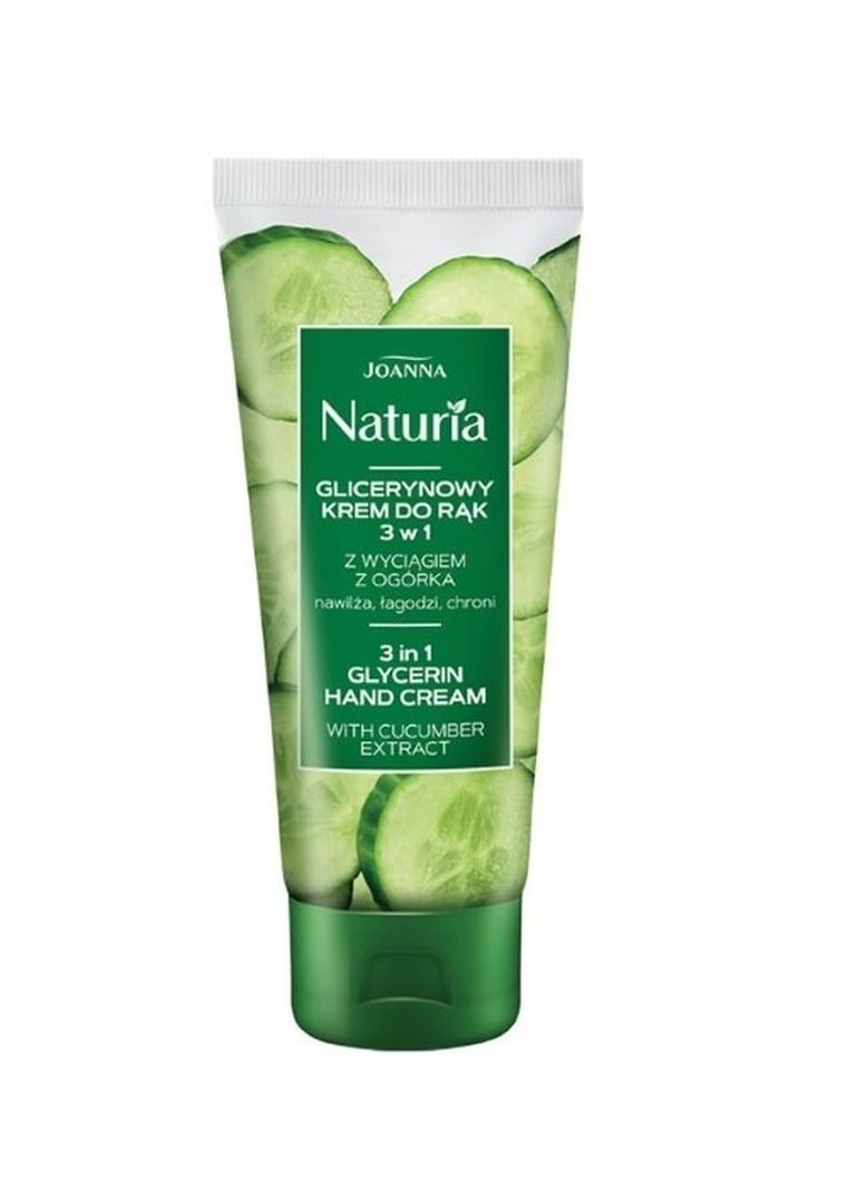 Naturia, Naturia, glicerynowy krem do rąk, Ogórek, 100g