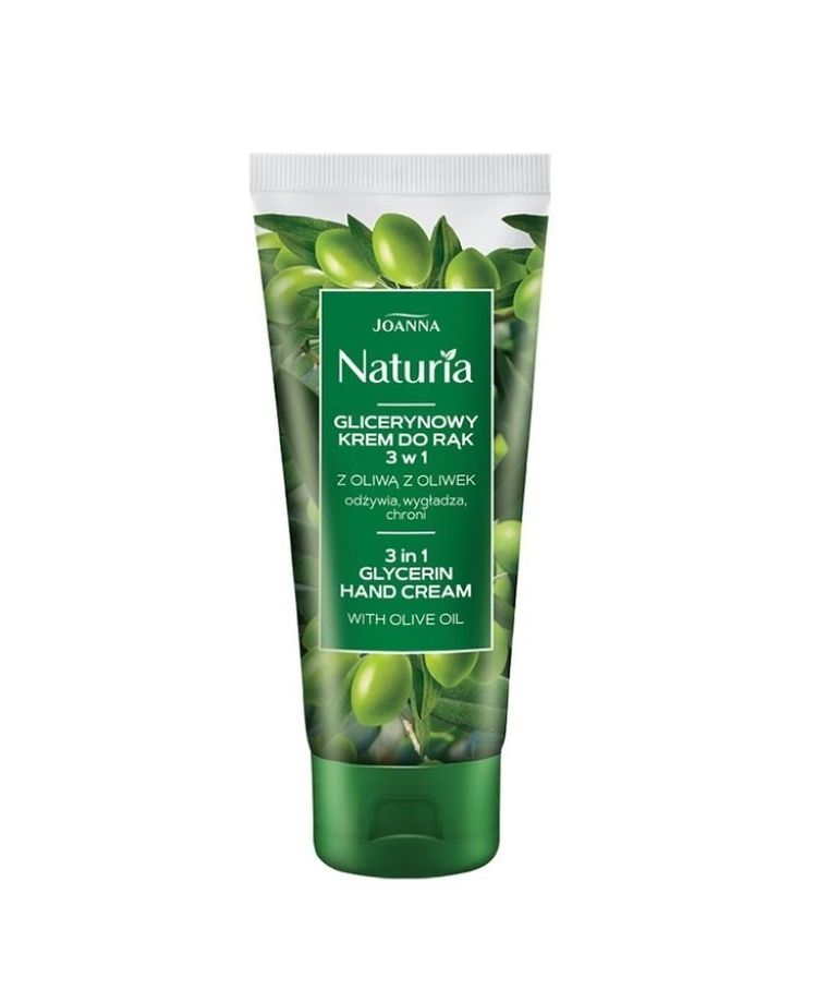 Naturia, Naturia, glicerynowy krem do rąk, Oliwka, 100g