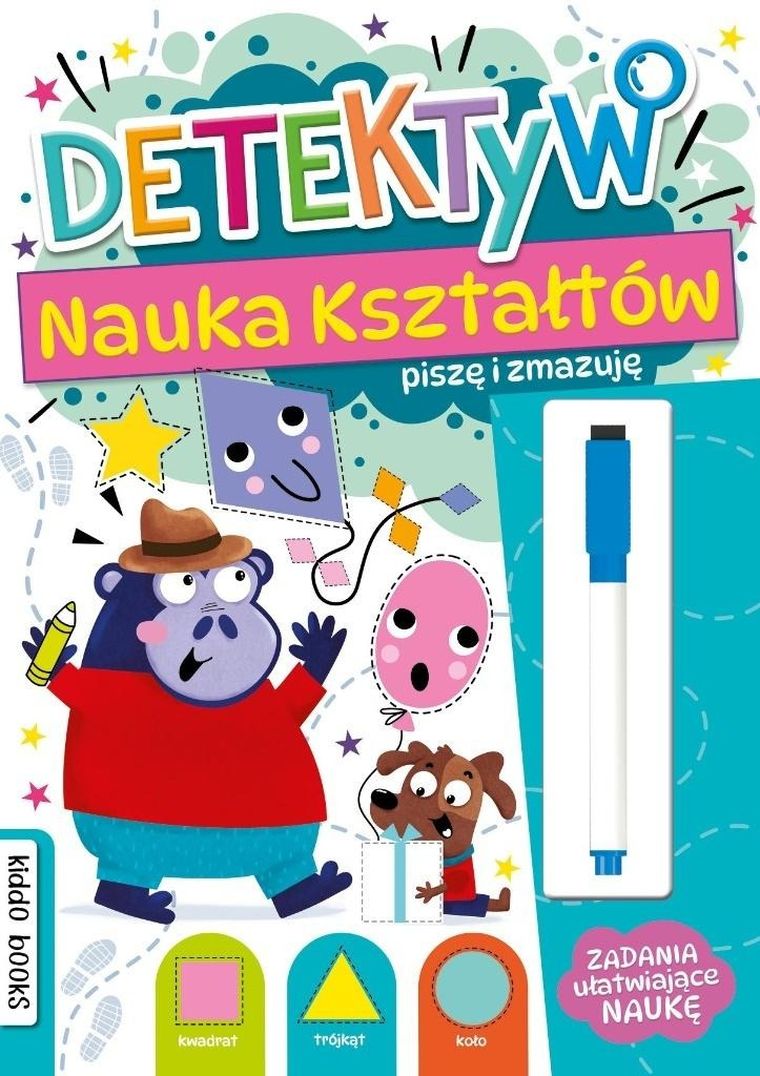 Nauka kształtów. Piszę i zmazuję. Detektyw
