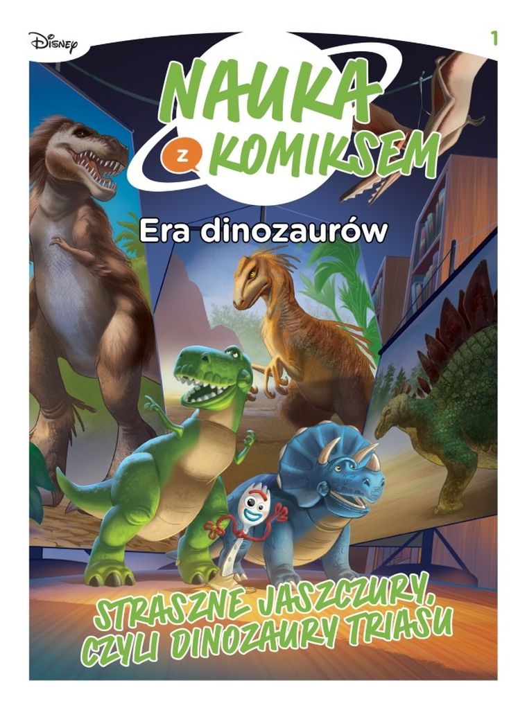 Nauka z komiksem. Era dinozaurów. Tom 1. Straszne jaszczury, czyli dinozaury triasu