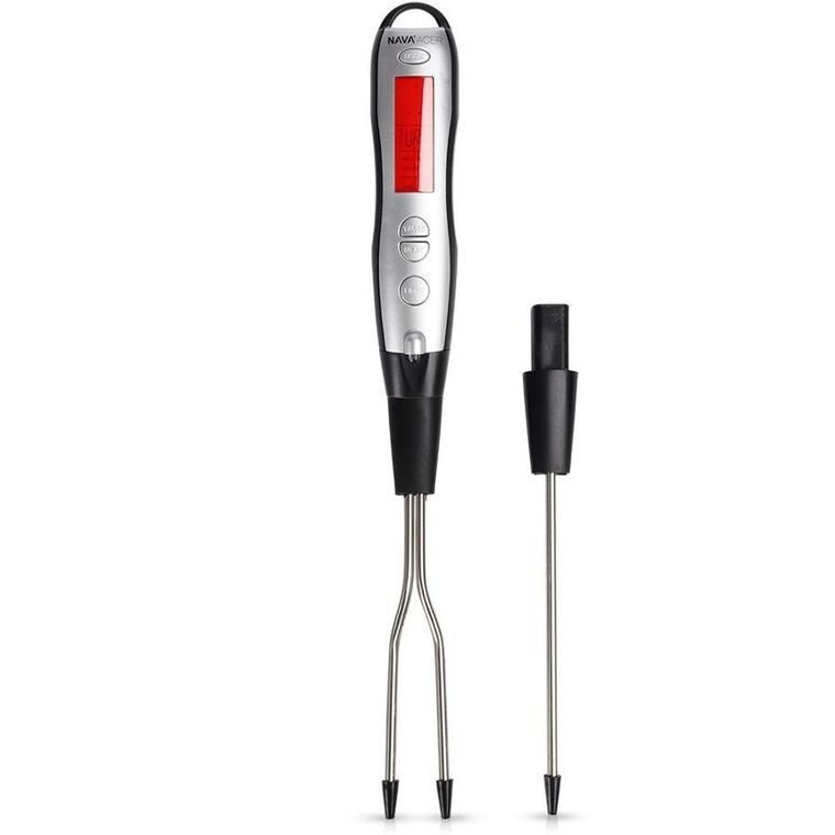 Nava, cyfrowy termometr kuchenny, z widelcem i szpikulcem, Acer, 38.5 cm