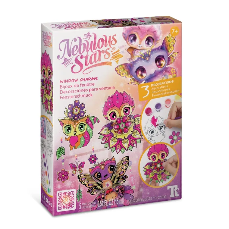 Nebulous Stars, witraż na okno do malowania, 3 szt.