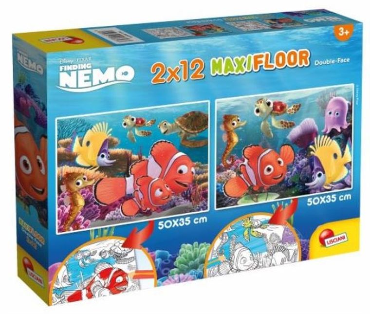 Nemo, puzzle dwustronne supermaxi, 2-12 elementów, 50-35 cm