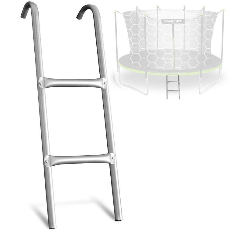 Neo-Sport, drabinka do trampoliny Neo-Sport 312-435 cm, 10-14 ft, 2-stopniowa