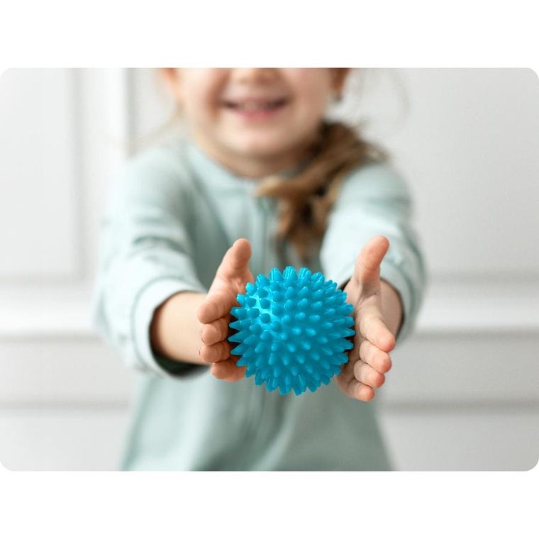 Neo-Sport, piłka do masażu i fitness, niebieska, 7,5 cm