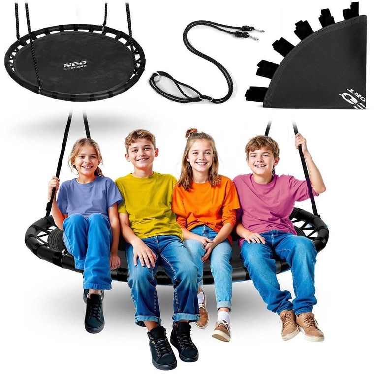 Neo-Sport, Swingo, huśtawka bocianie gniazdo, 120 cm