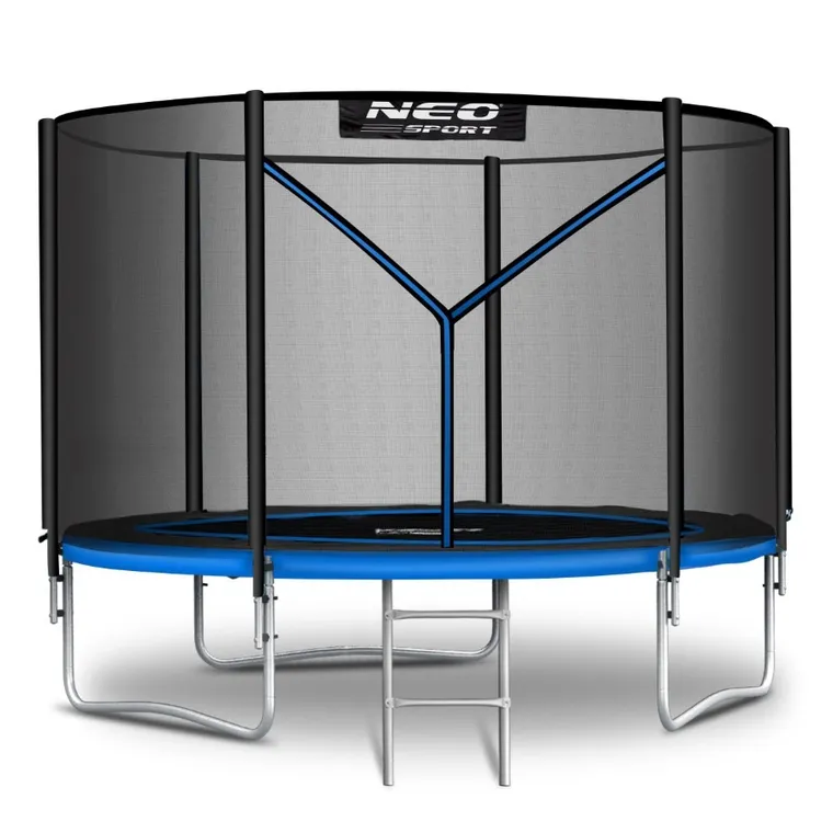 Neo-Sport, trampolina ogrodowa z siatką zewnętrzną i drabinką, 6ft/183 cm
