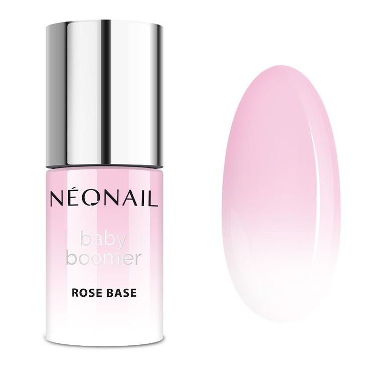 NeoNail, Baby Boomer Base, baza hybrydowa, Rose Base, 7.2 ml