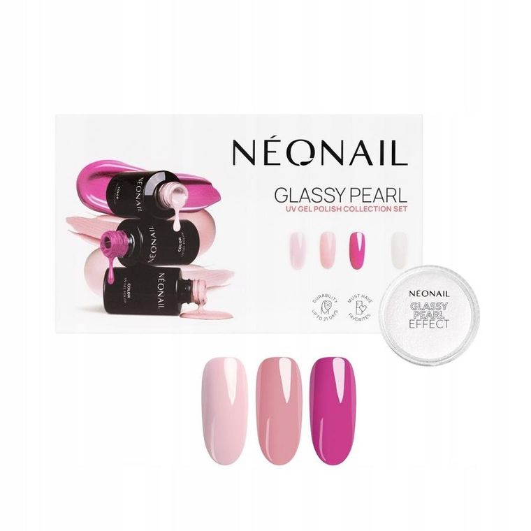 NeoNail, Glassy Pearl, ​zestaw do manicure
