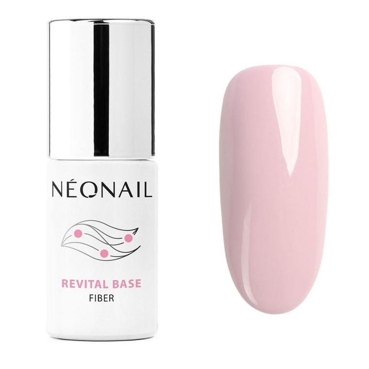 NeoNail, Revital Base Fiber, wzmacniająca baza hybrydowa, Creamy Splash, 7.2 ml