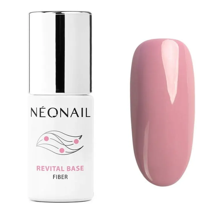 NeoNail, Revital Base Fiber, wzmacniająca baza hybrydowa, Warm Cover, 7.2 ml