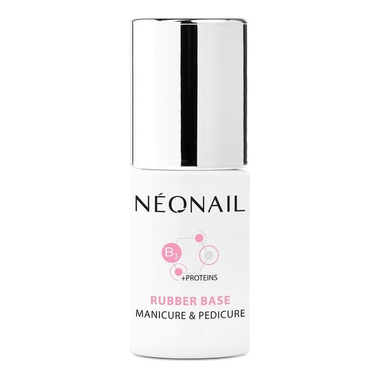 NeoNail, Rubber Base Manicure & Pedicure, baza hybrydowa, 7.2 ml