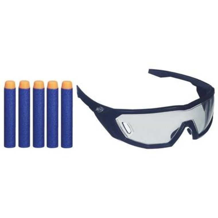 Nerf Elite, okulary ochronne i zapas 5 strzałek