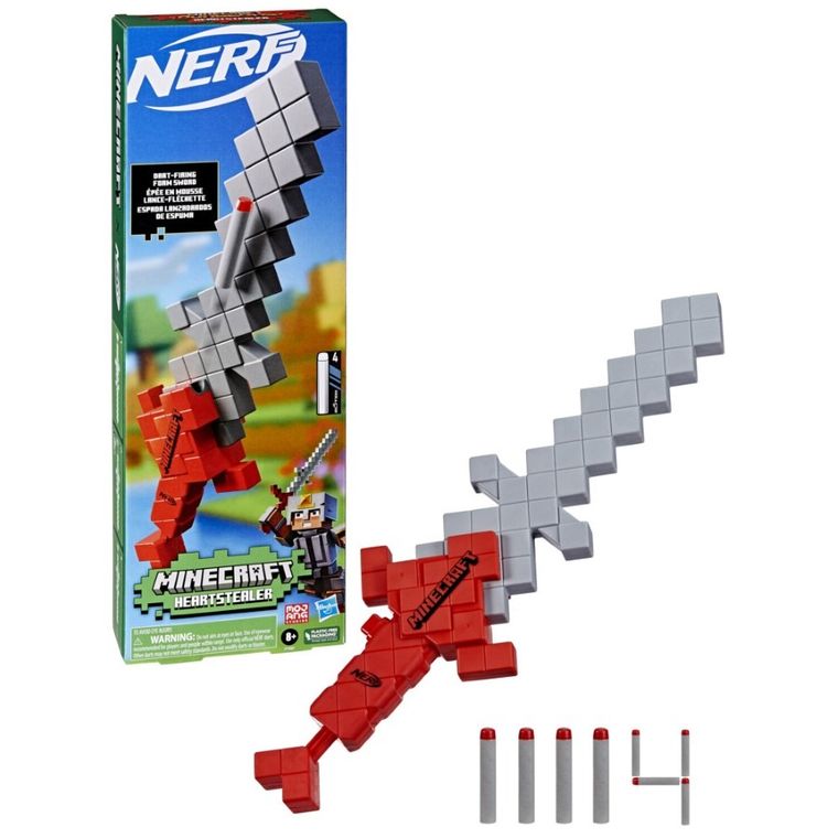 Nerf Minecraft, Heartstealer, miecz wyrzutnia i 4 strzałki