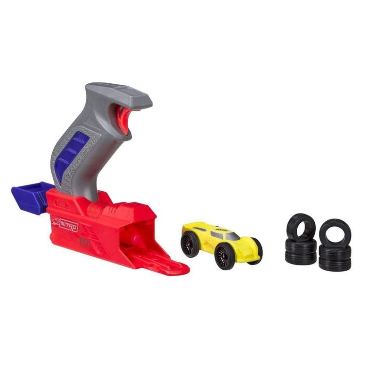 Nerf Nitro, Throttleshot Blitz, wyrzutnia samochodzików, szara