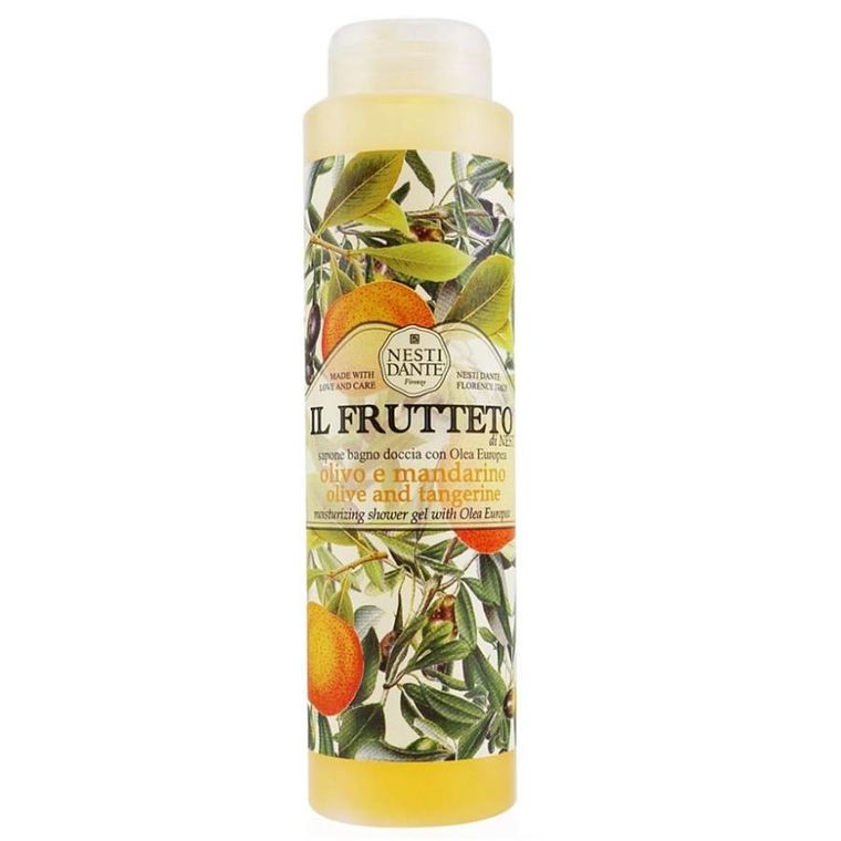 Nesti Dante, Il Frutteto, nawilżający żel pod prysznic, Olive and Tangerine, 300 ml
