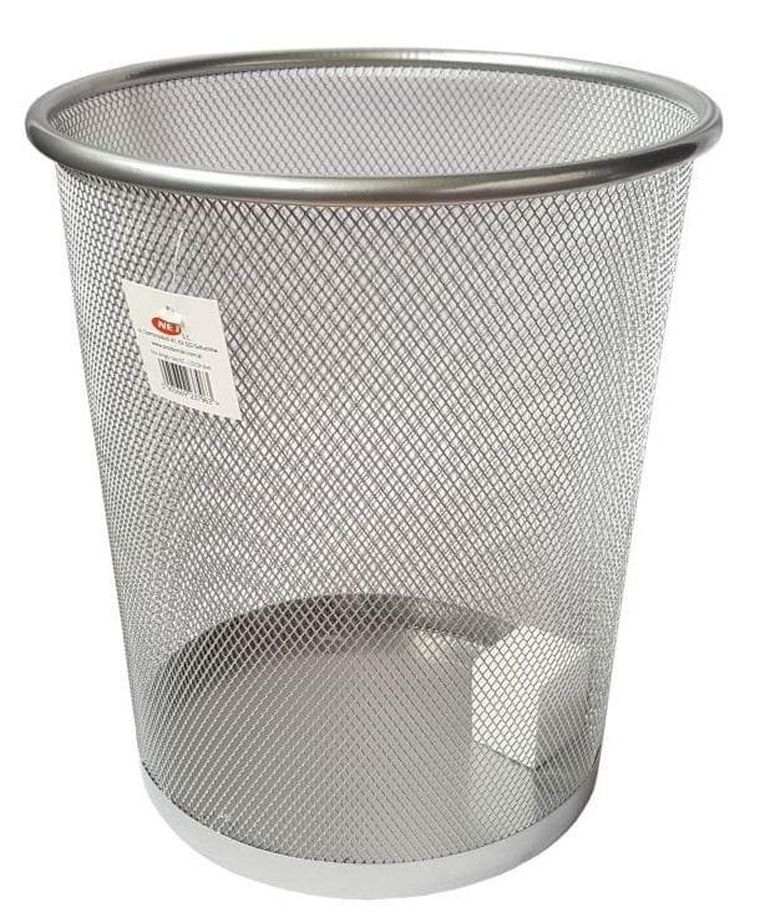 Net, kosz okrągły, mały, srebrny